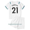 Conjunto (Camiseta+Pantalón Corto) Manchester City Ferran Torres 21 Segunda Equipación 2021/22 - Niño